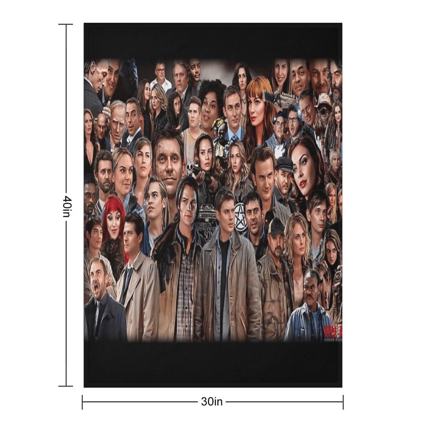 Ultimate Supernatural Collage Premium Throw Blanket