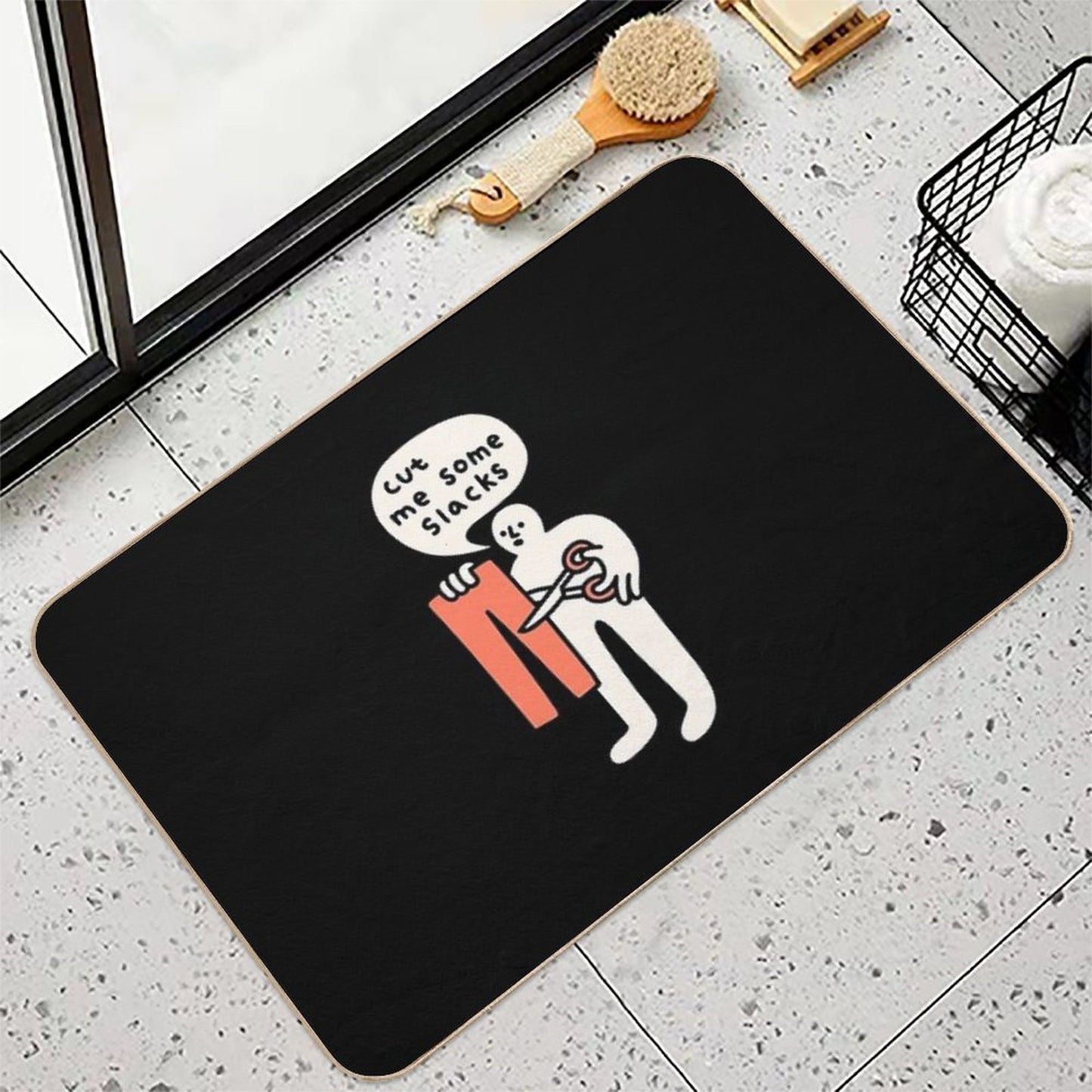 Cut Me Some Slacks Durable Bath Mat