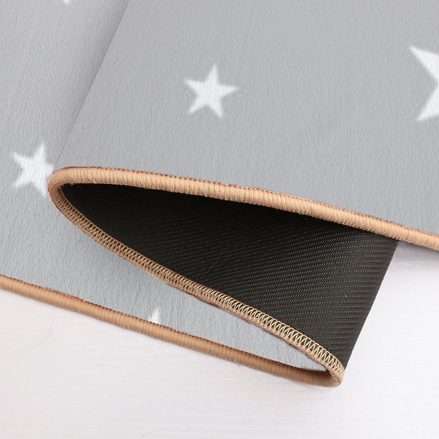 Stars on Grey Rapid-Drying Bath Mat