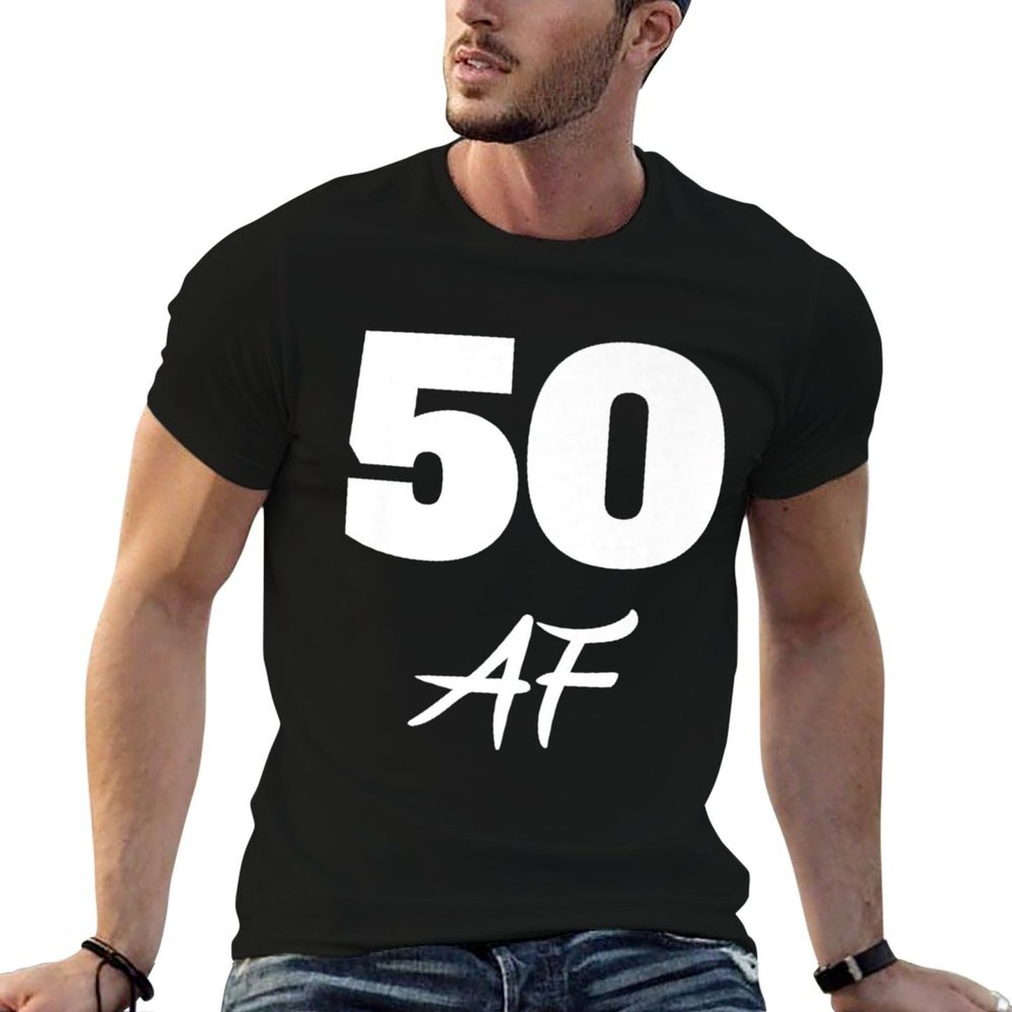 50 AF 50th Birthday Premium Cotton T-Shirt