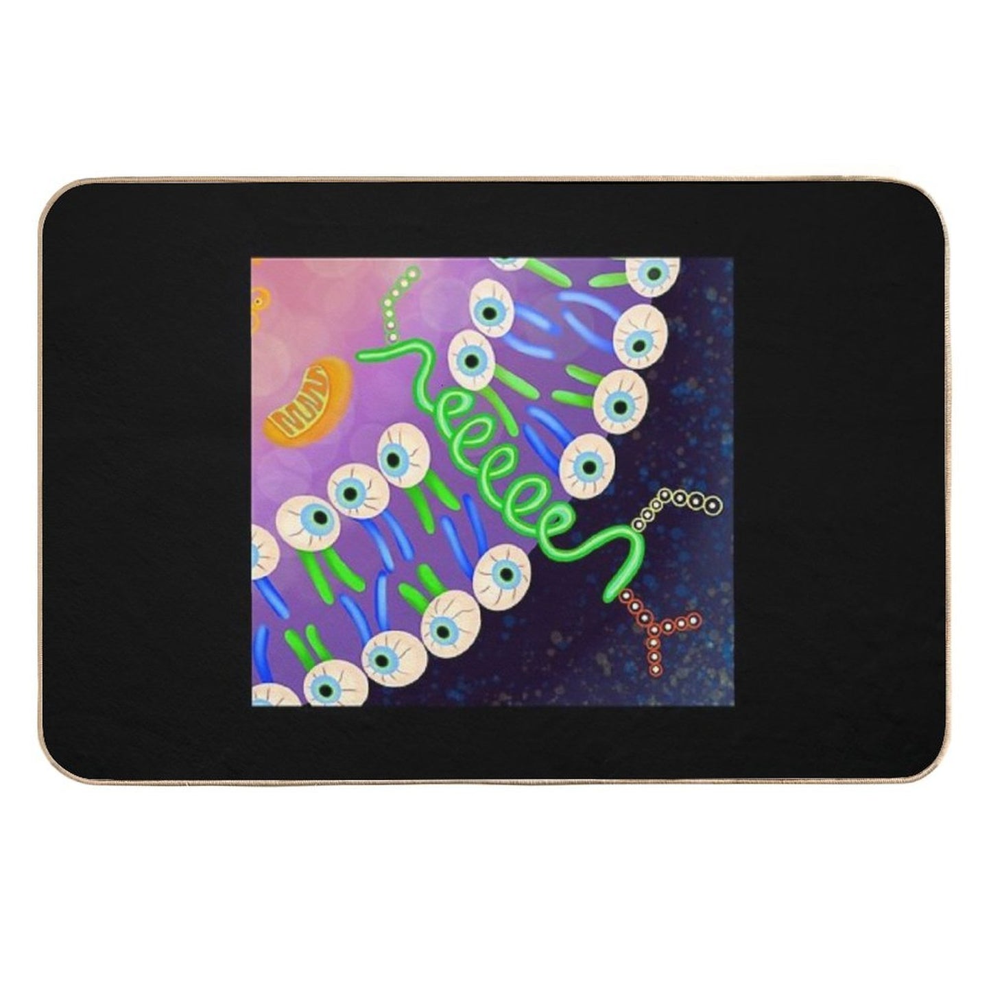 Psychedelic Cell Biology Multi-Purpose Bath Mat