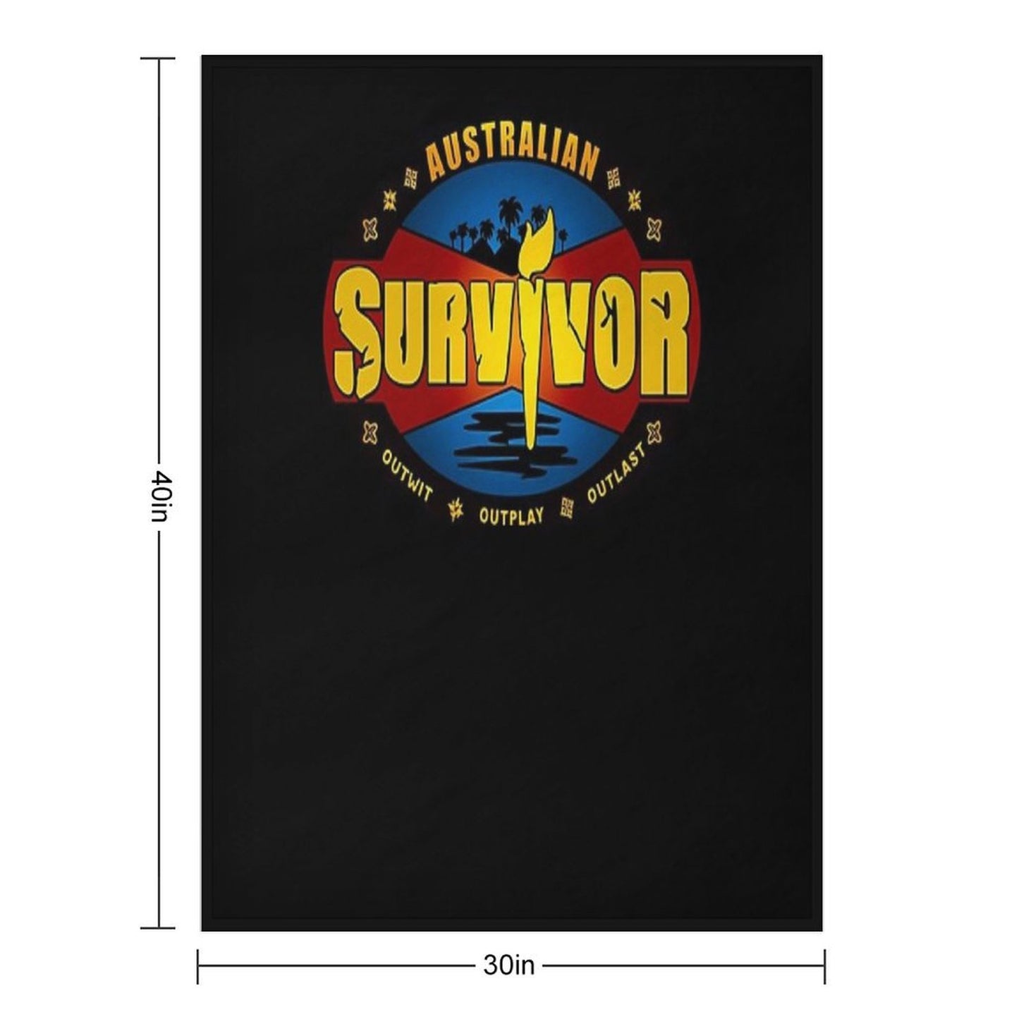 Australian Survivor Outwit Outplay Outlast Shrink-resistant Throw Blanket