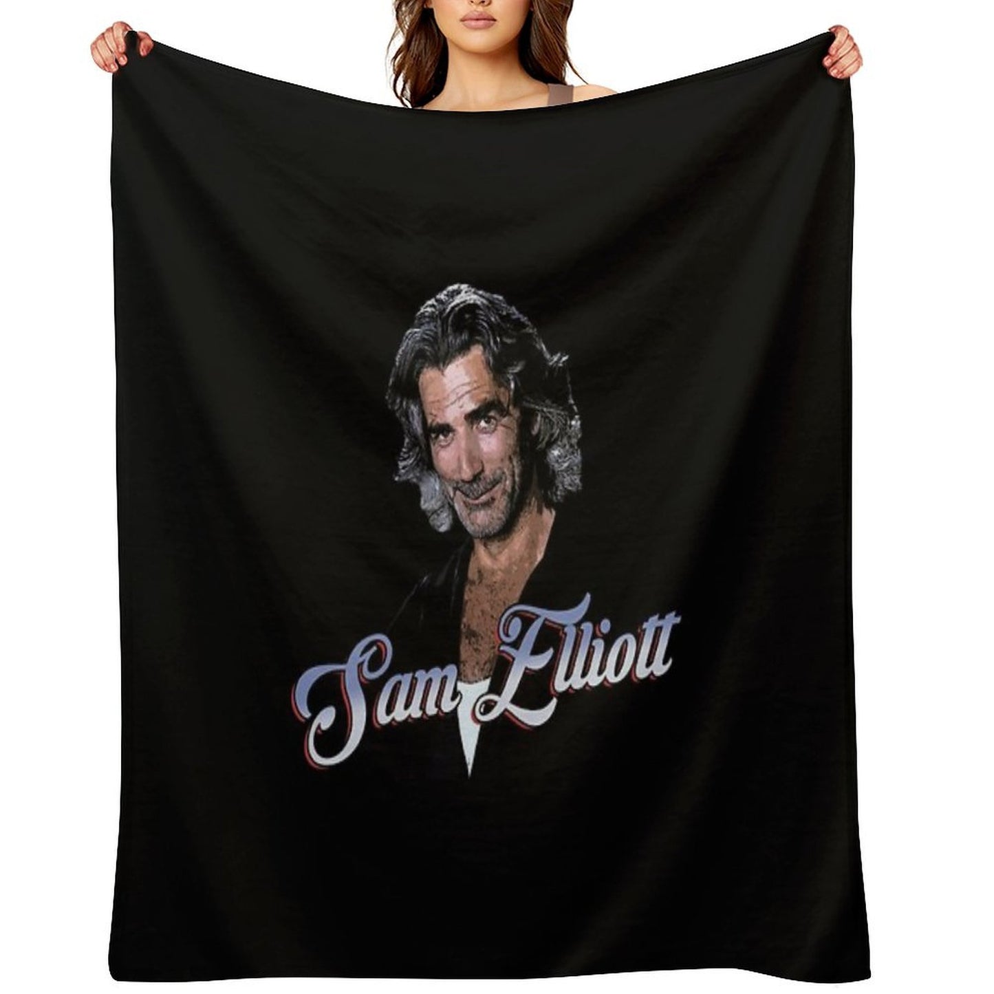 Sam Elliott Velvety-soft Throw Blanket