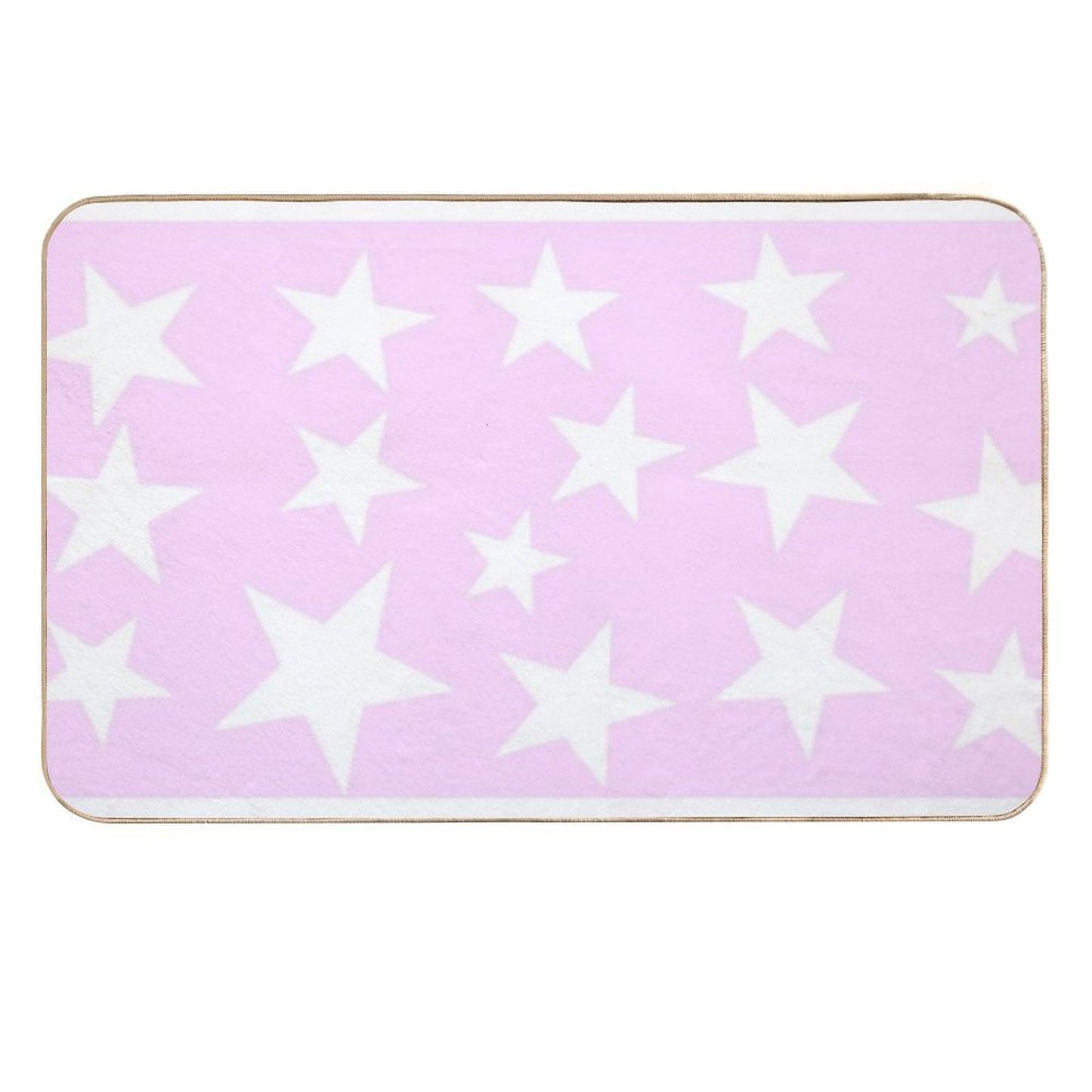 STAR PRINT PINK Non-Slip Bath Mat
