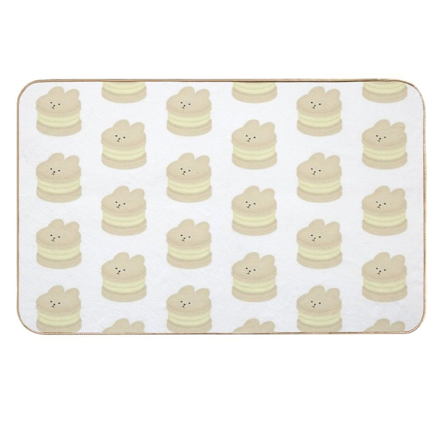 Vanilla Bunny Fatcaron Fade-Resistant Bath Mat