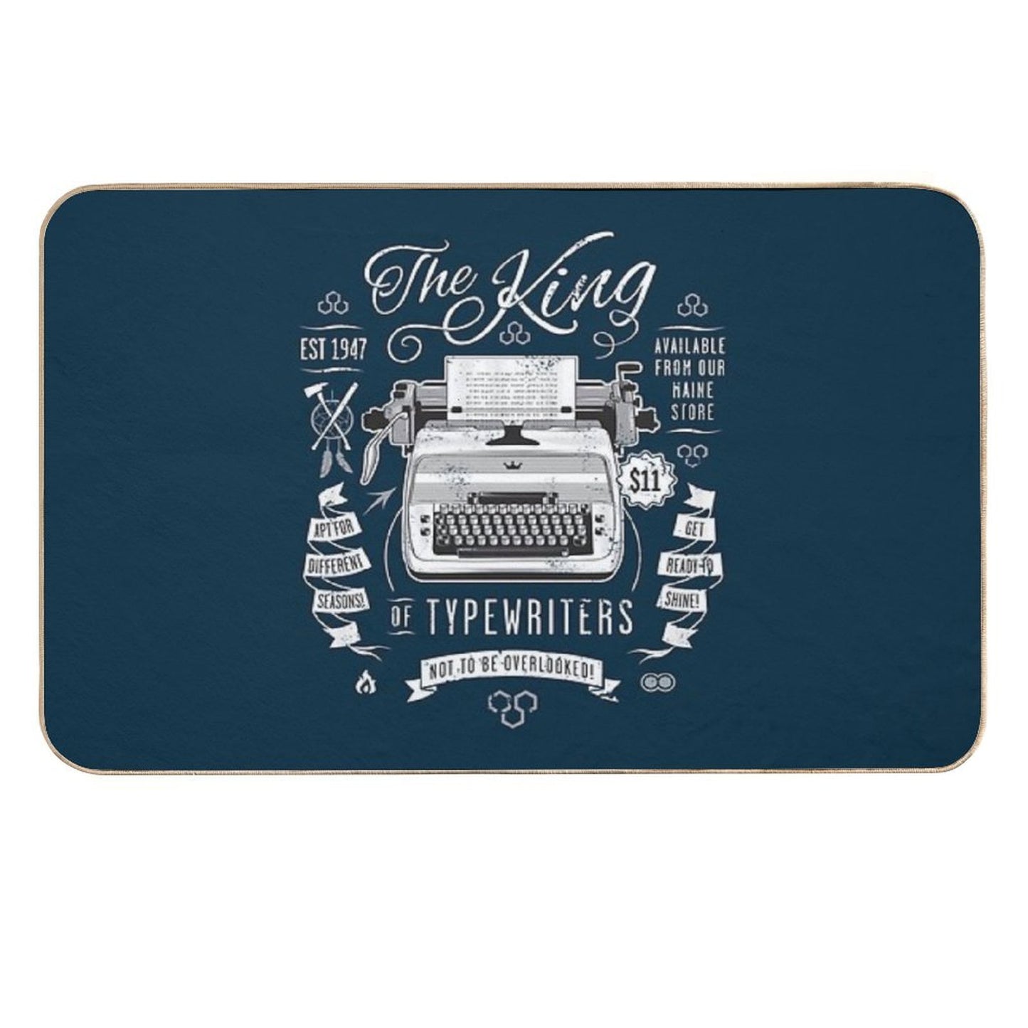 The King of Typewriters Rapid-Drying Bath Mat