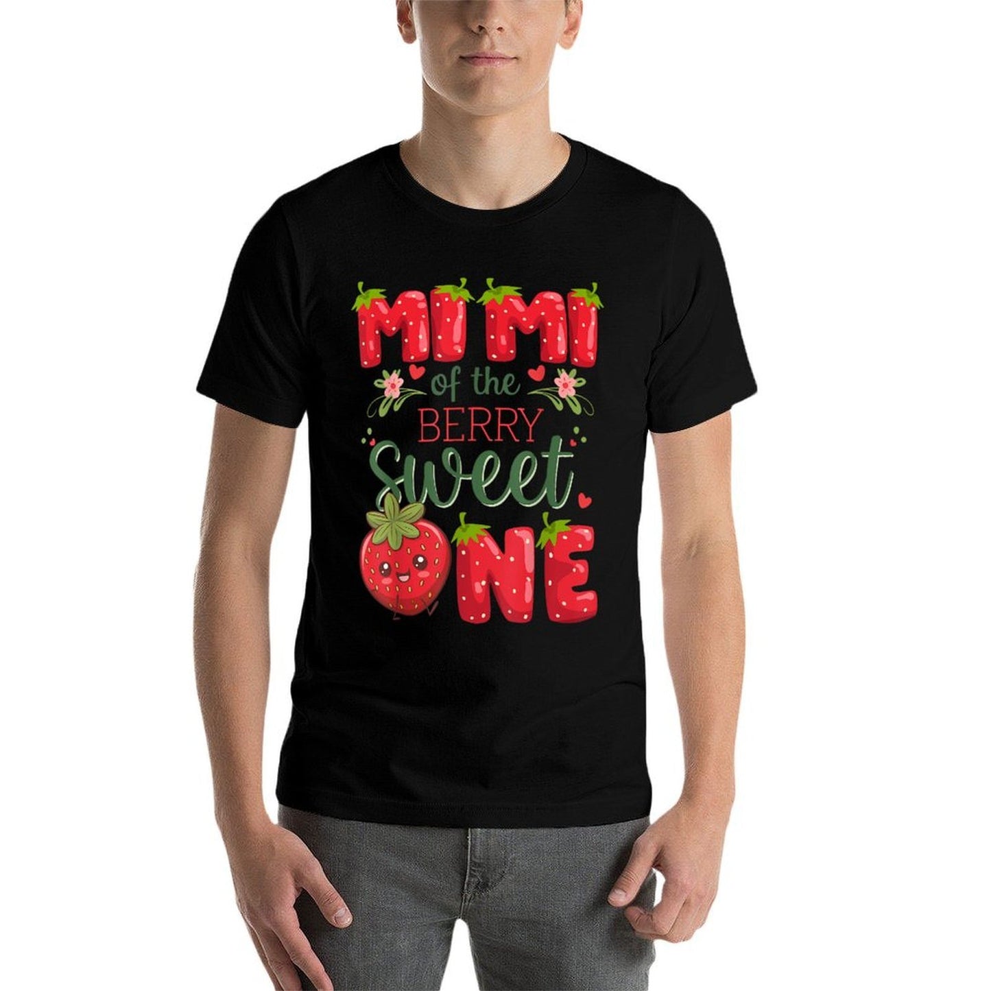 Mimi Of The Berry Sweet One 1St Birthday Strawberry Graphic-printed T-Shirt