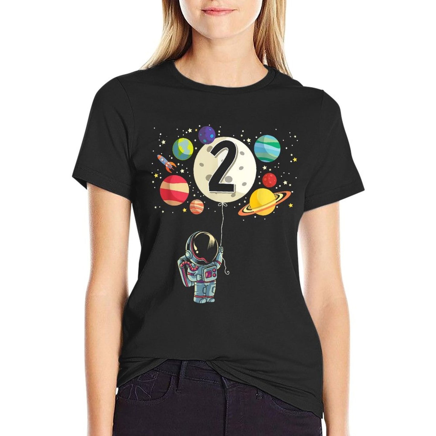 2 Years Old Birthday Boy Gifts Astronaut 2nd Birthday Classic T-Shirt