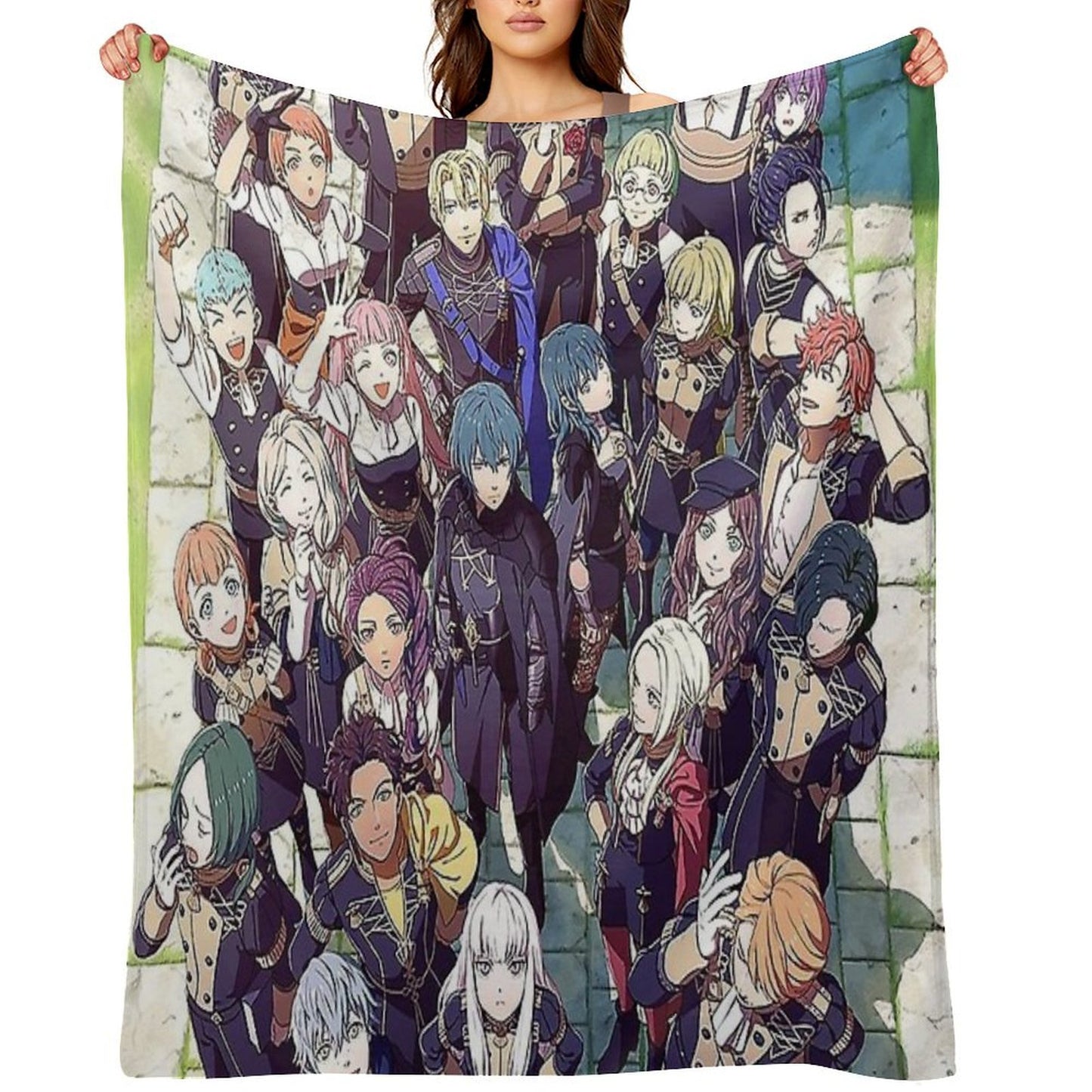 Fire Emblem Three House Poster Wrinkle-free Throw Blanket