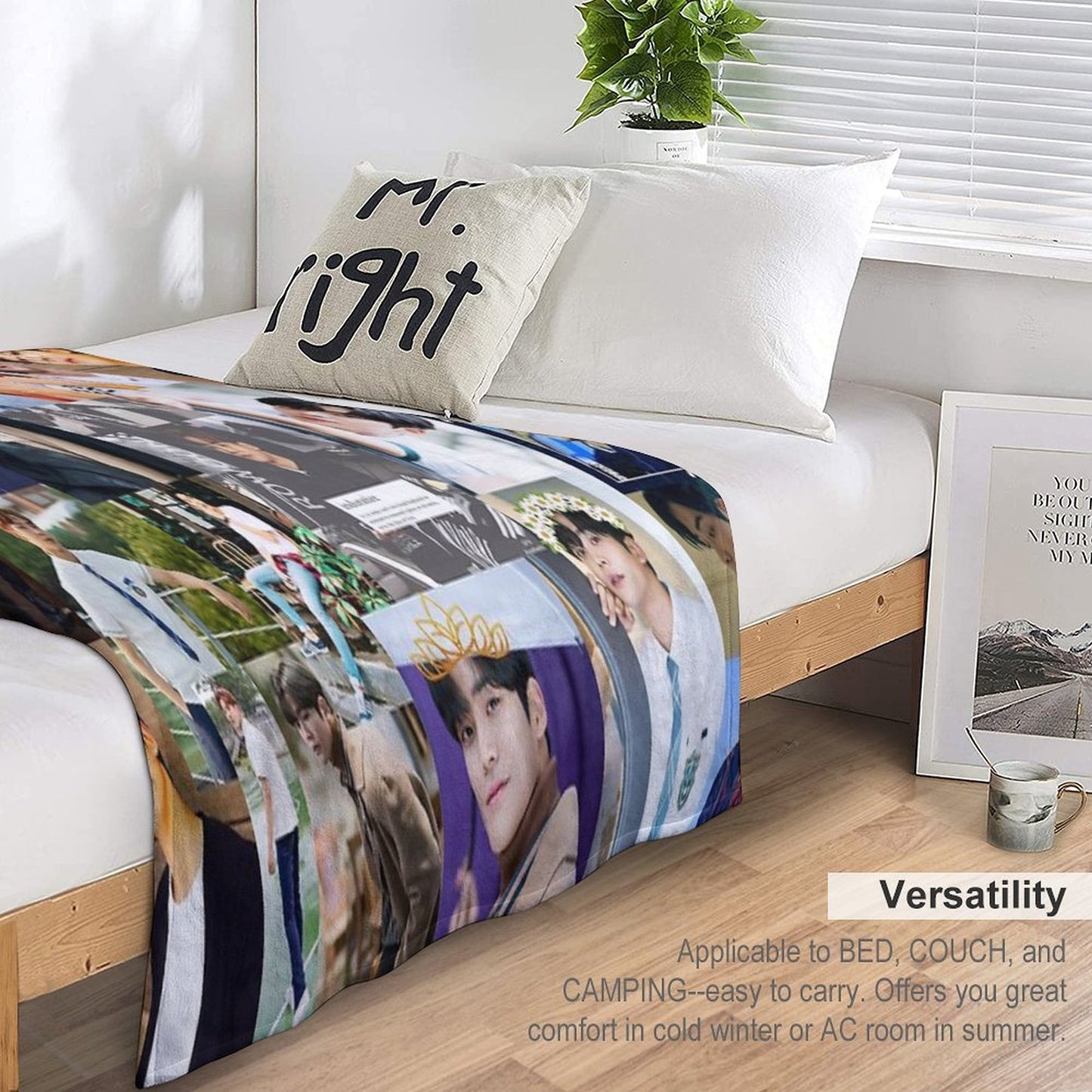 Rowoon Beautiful Collage Plush Throw Blanket