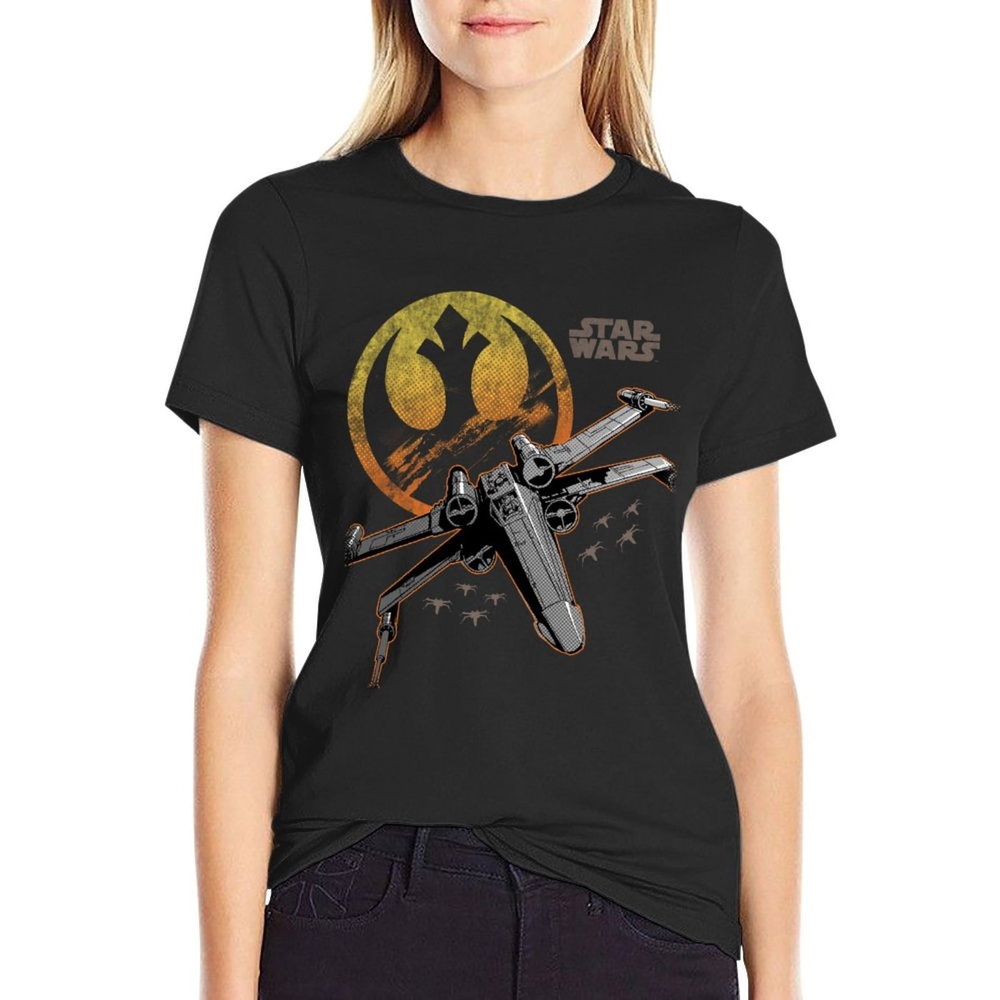 Star Wars Classic Rebel Alliance Vintage X-Wing Fighter Graphic-printed T-Shirt