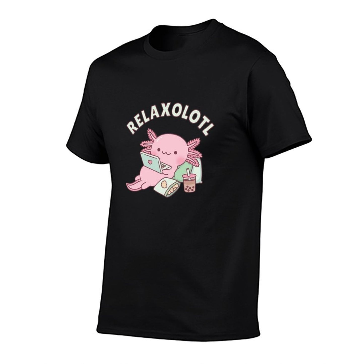 Cute Relax A Lot Axolotl Funny Pun Breathable T-Shirt