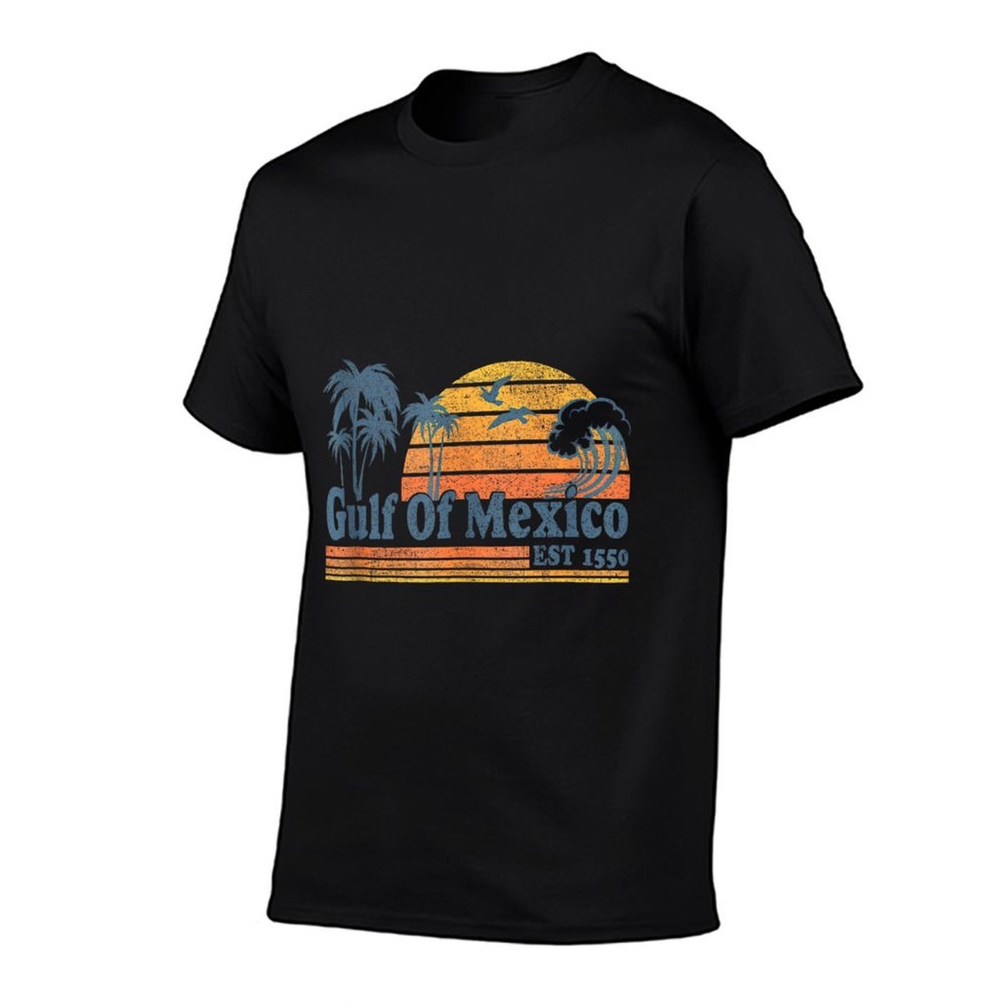 Gulf of Mexico Est 1550 Retro Vintage Beach Gulf of Mexico Stretchy T-Shirt