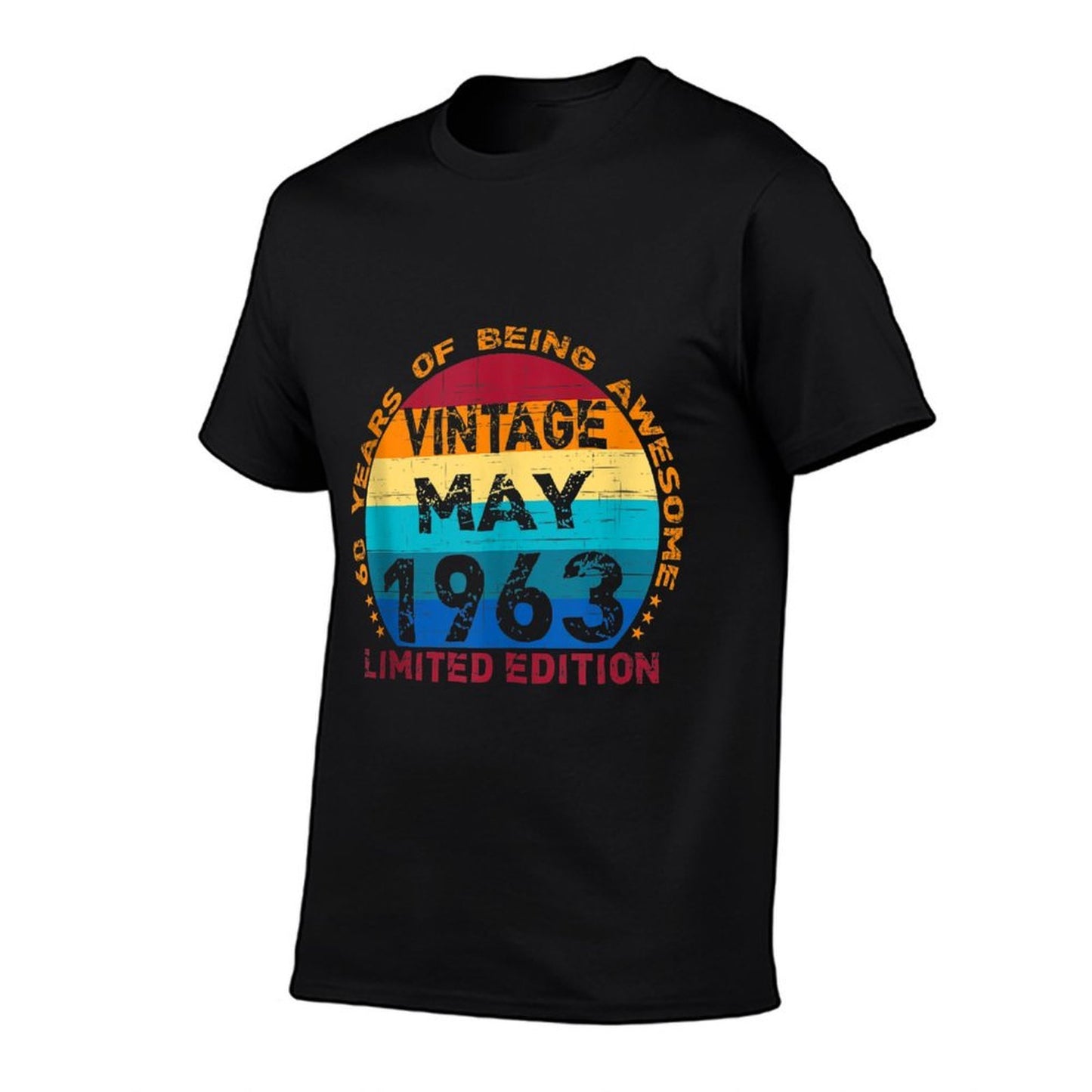 60 Years Old Vintage May 1963 Distressed 60th Birthday Quick-drying T-Shirt