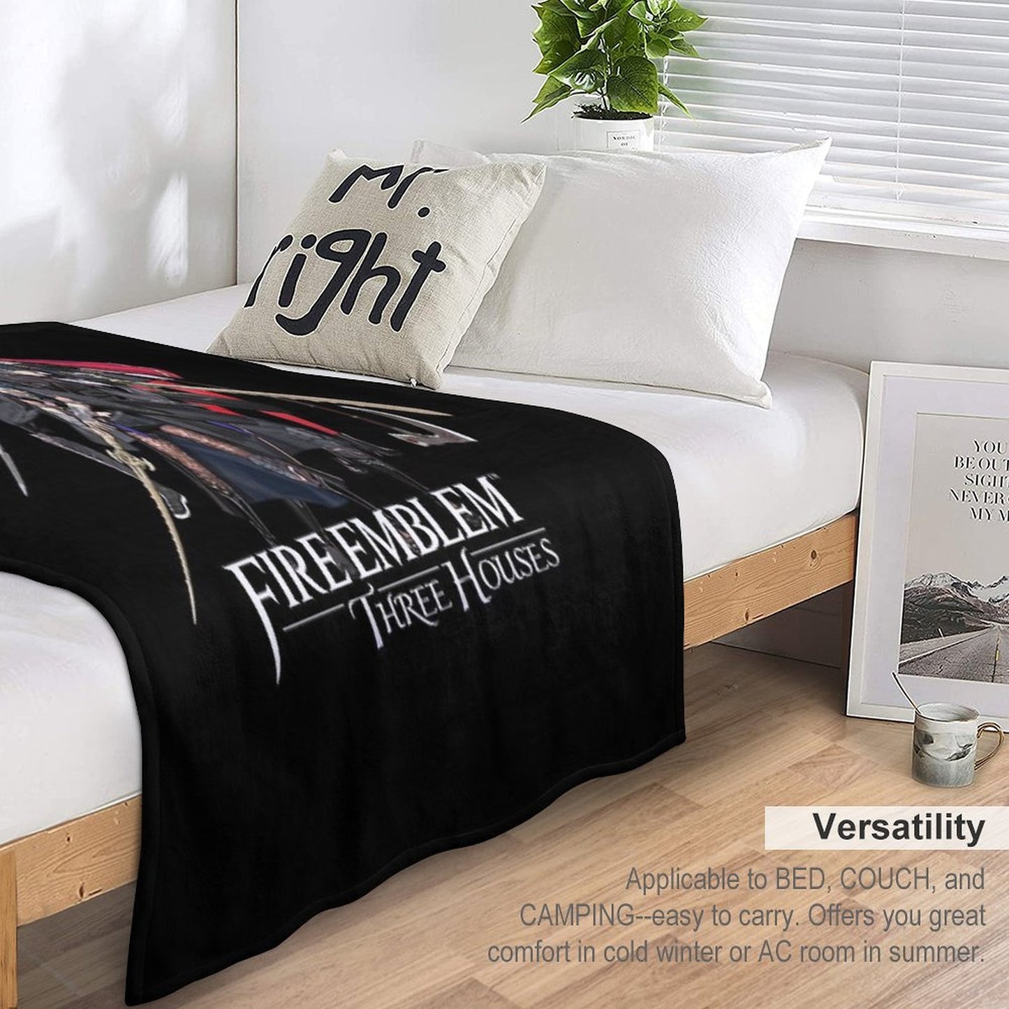 Fire Emblem™ Three Houses - House Leaders And Byleth (Male + Female) Quick-dry Throw Blanket