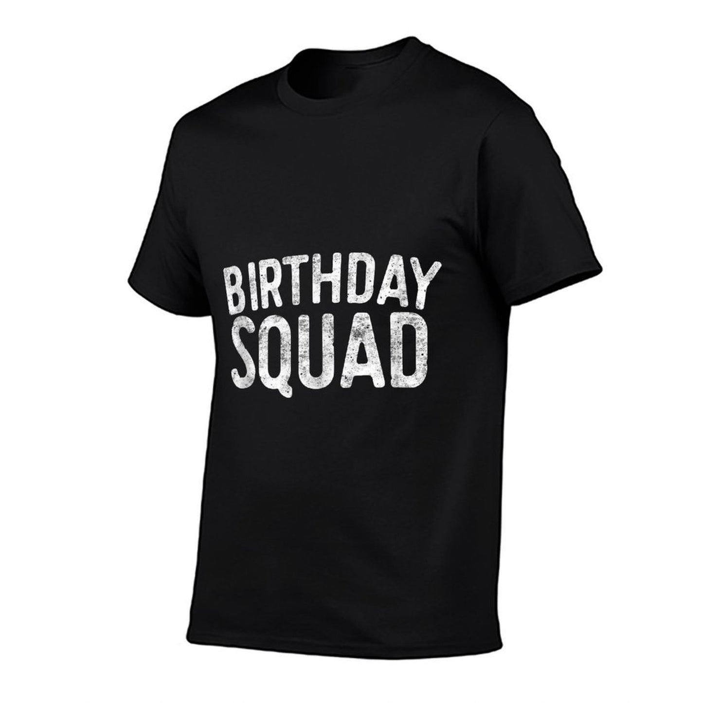 Birthday Squad Family Birthday Squad  Ribbed Collar T-Shirt