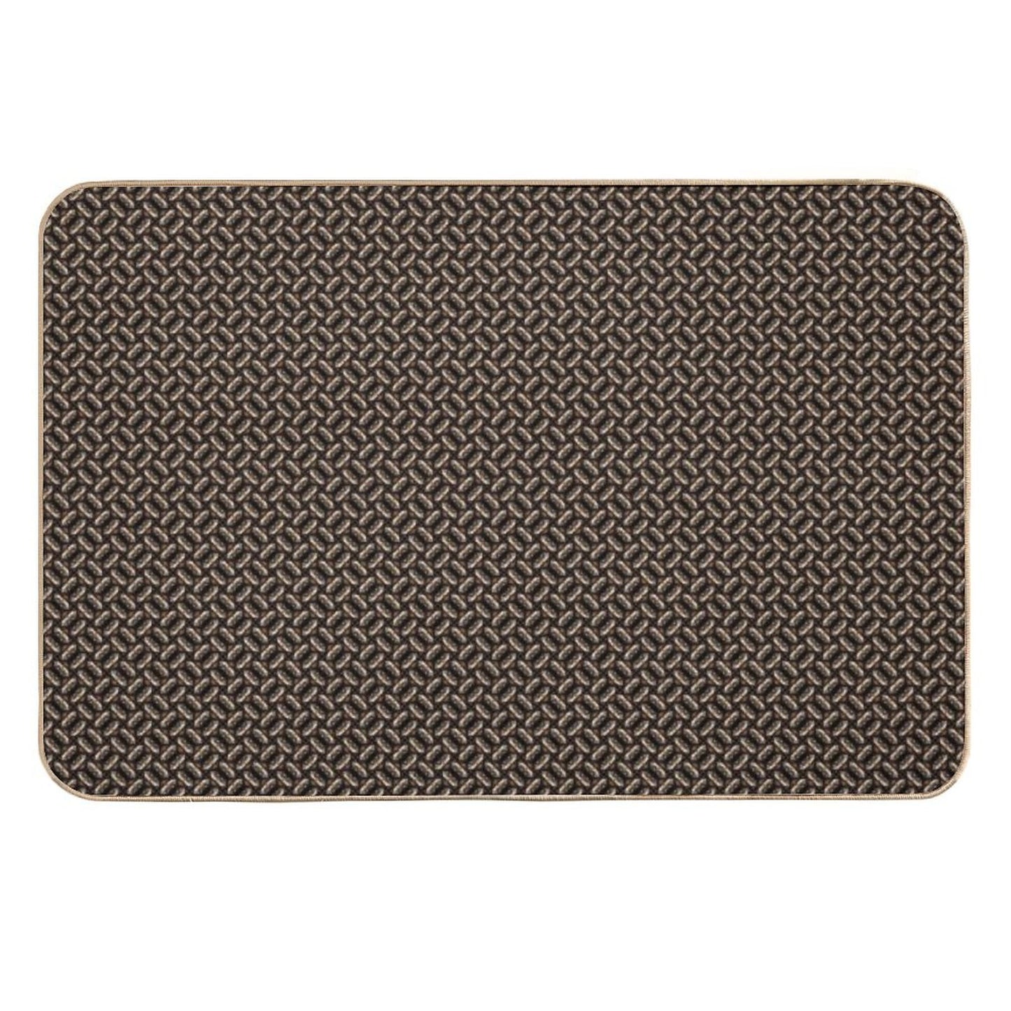 Alternating Furry Diamonds  Dirt-Trapping Bath Mat