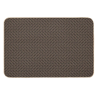 Alternating Furry Diamonds  Dirt-Trapping Bath Mat