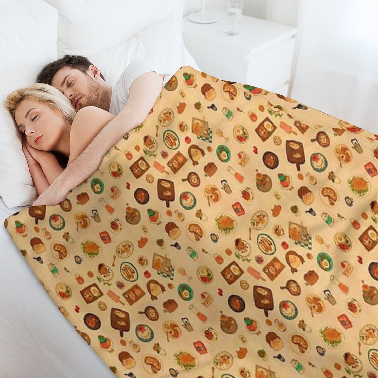 Dishes Wrinkle-free Throw Blanket