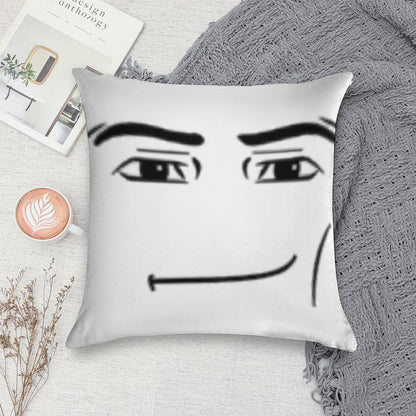 The Man Face Soft Decorative Cover Throw Pillow