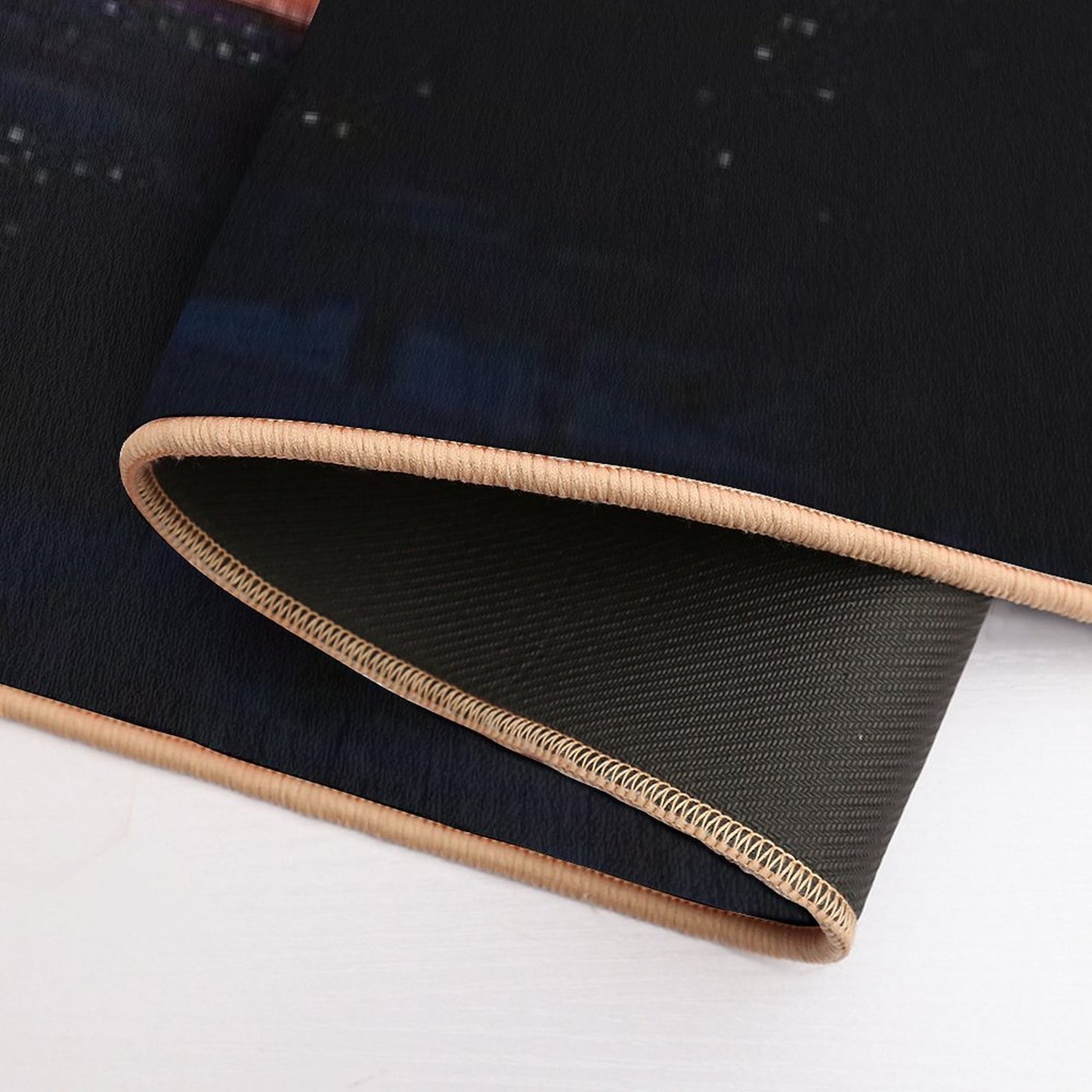 Orange And Purple Sunset  Dirt-Trapping Bath Mat