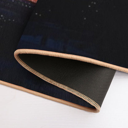 Orange And Purple Sunset  Dirt-Trapping Bath Mat