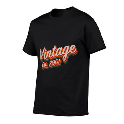 Vintage 2001 21st Birthday Limited Edition 21 Year Old  Cotton T-Shirt