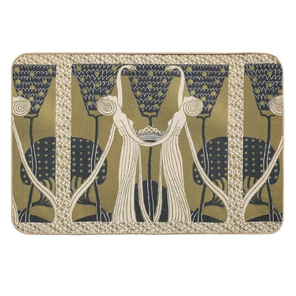 Art Nouveau Women  Easy To Clean Bath Mat