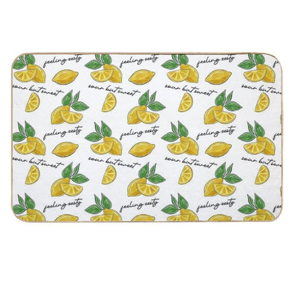 Lemons  Repositionable Bath Mat