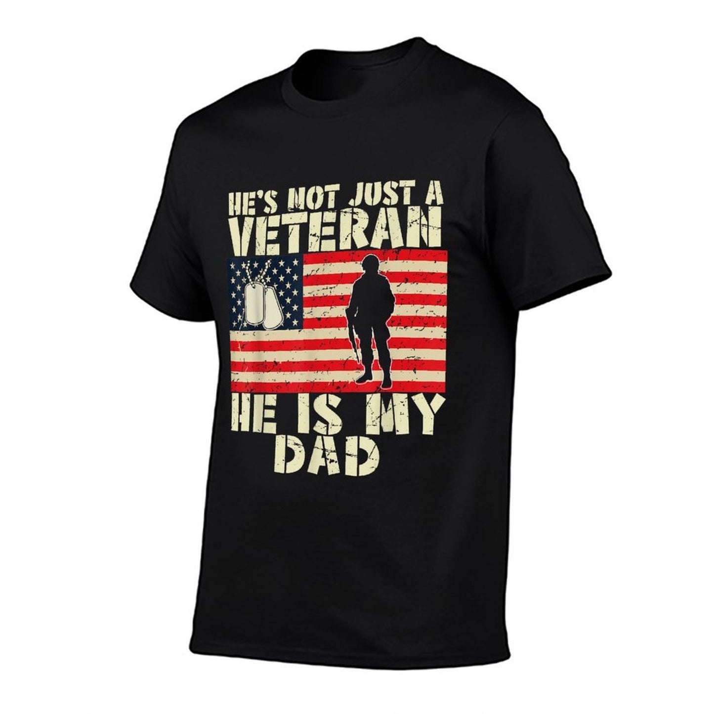 Kids My Dad Is Not Just A Veteran American Veterans Day  Vintage-inspired T-Shirt
