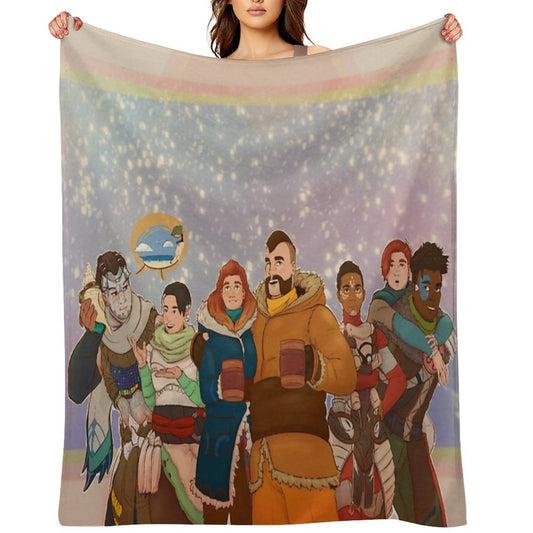 New Year's Horizon All-season Throw Blanket