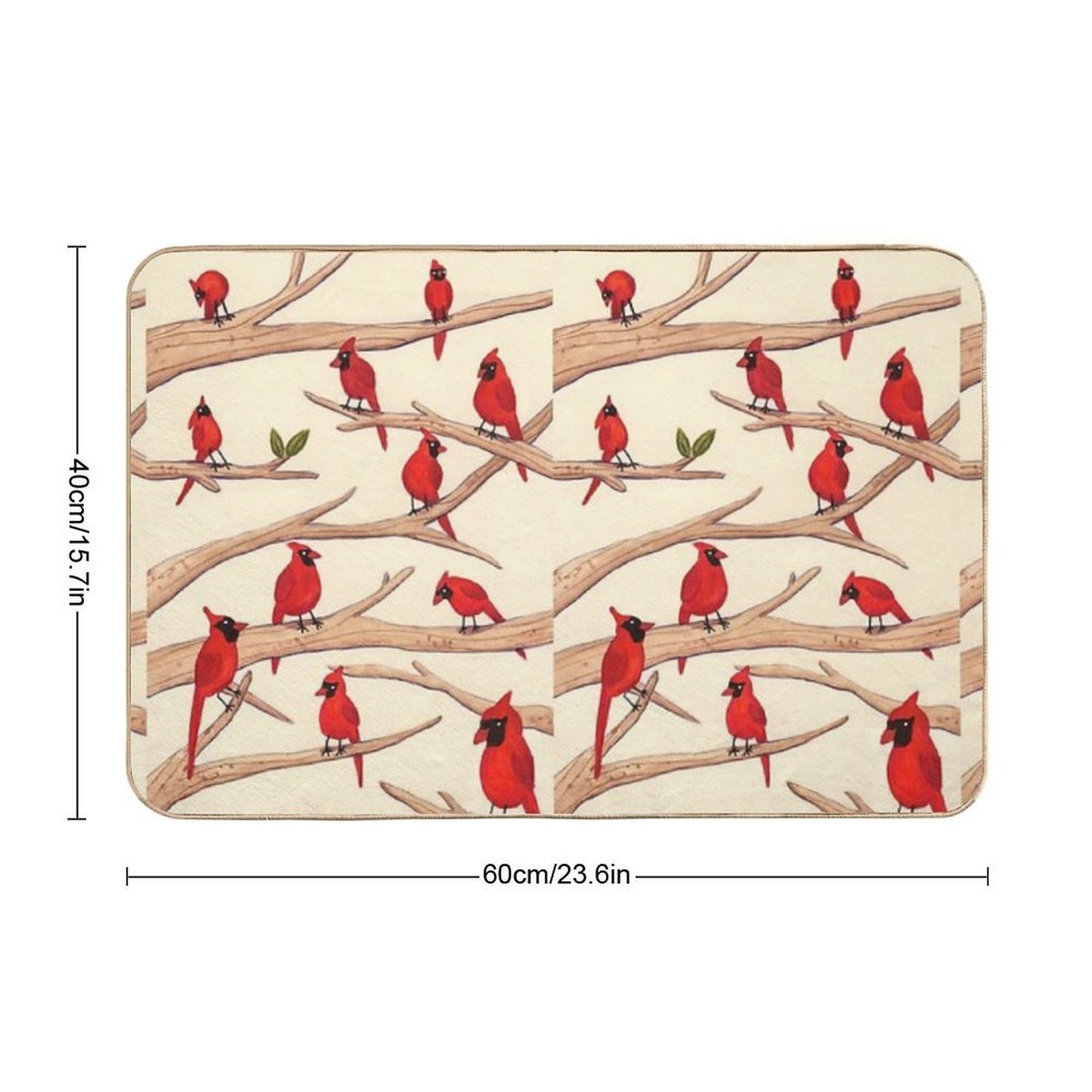 Cardinals  Non-Slip Bath Mat
