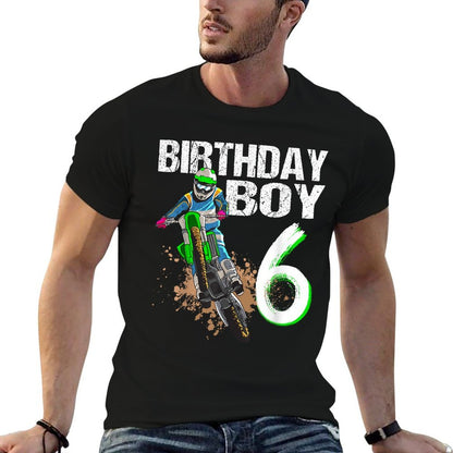 Dirtbike Motocross MX - Borthday Boy 6 Th Birthday Toddler  Breathable T-Shirt