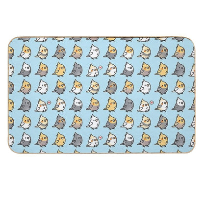 Chubby Cockatiel Collection  Versatile Bath Mat