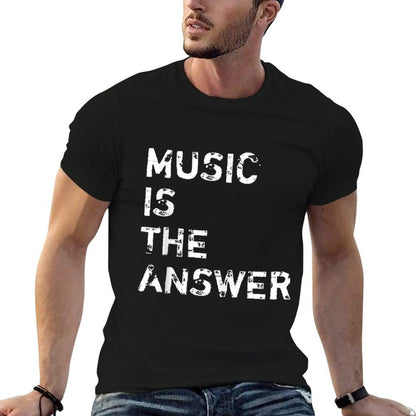Music Is The Answer DJ  Cotton T-Shirt