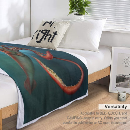 Giant Squid Plush Throw Blanket