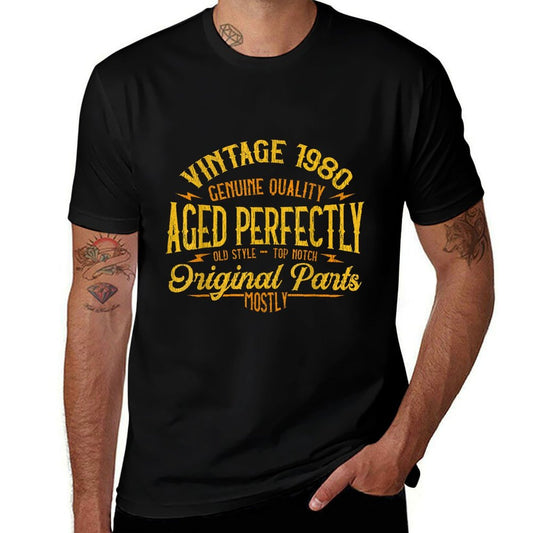 Vintage 1980 40th Birthday 40 Years Old Gift  Eco-friendly Material T-Shirt