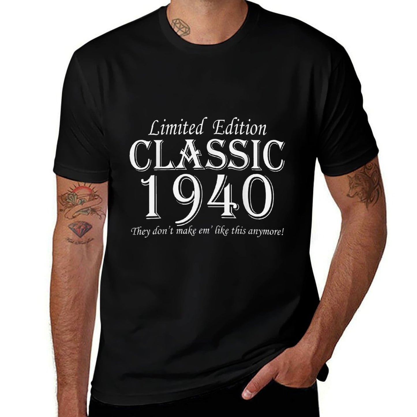 Gift for 80 Years Old Vintage 1940 Classic Car 80th Birthday  Odor-resistant T-Shirt