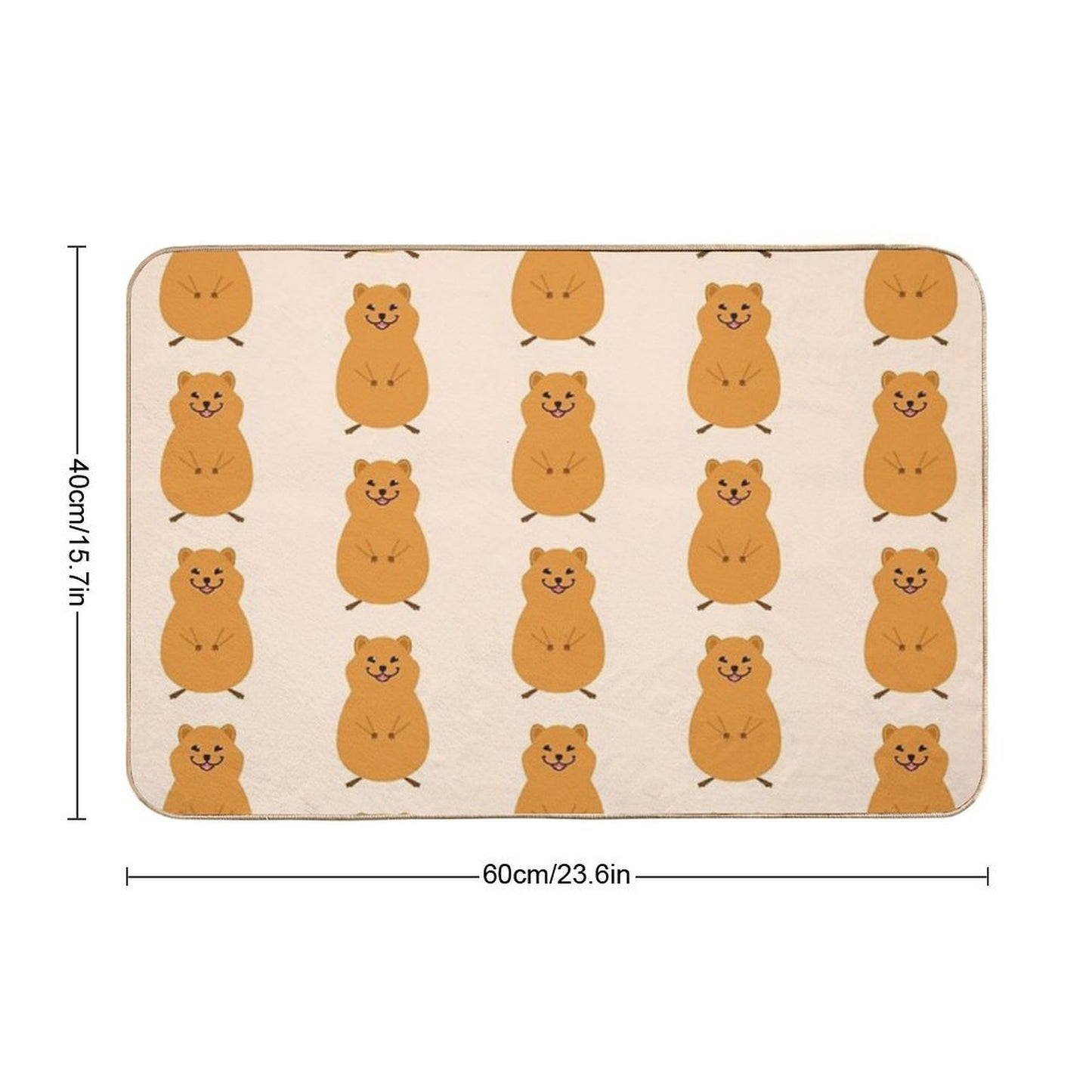 Cute Quokka  Anti-Trip Bath Mat