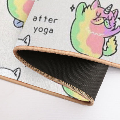 Persian Cat After Yoga  Non-Slip Bath Mat