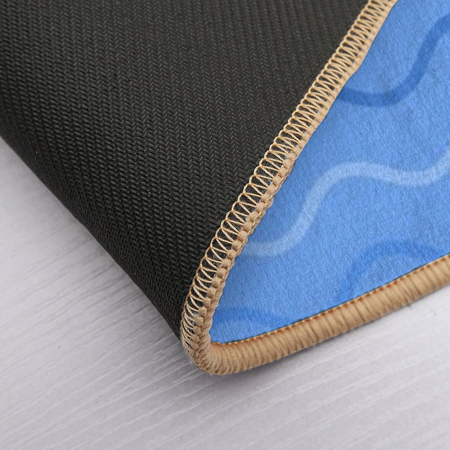 Curved Lines  Repositionable Bath Mat