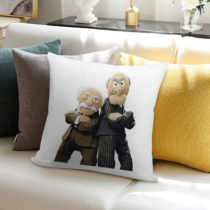 Statler And Waldorf Soft Gift Ready Throw Pillow