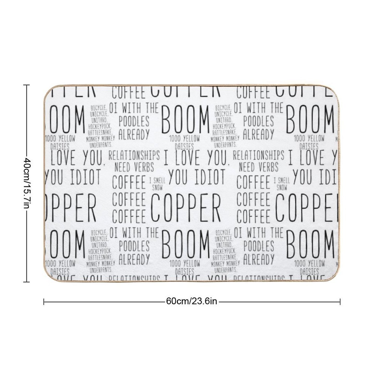 Coffee Coffee Coffee, Cooper Boom, Sticker Pack  High-Traffic Bath Mat