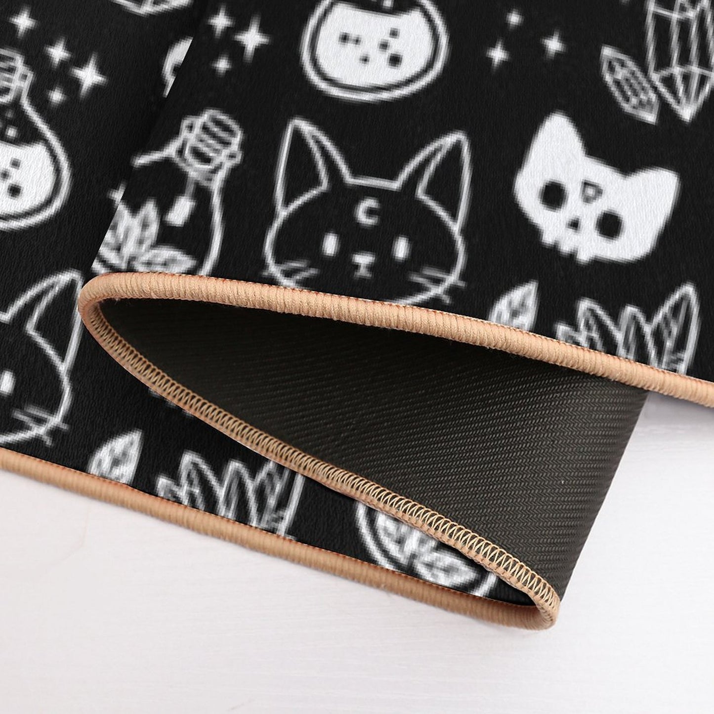 Herb Witch  Black And White  Nikury Durable Bath Mat