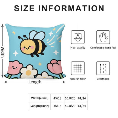 Bee Kind! Soft Anti-Pilling Throw Pillow