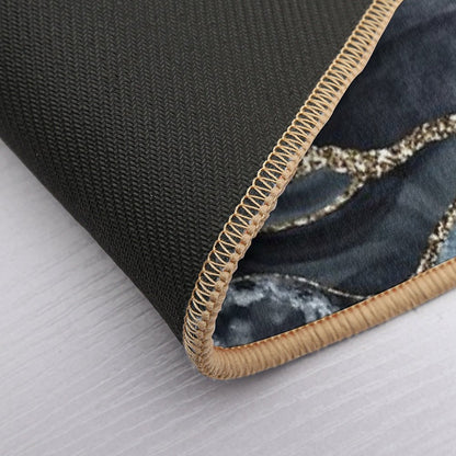 Night Masculine Marble Landscapes  Easy To Clean Bath Mat