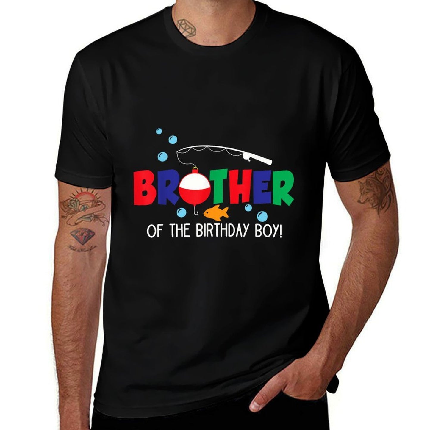 Brother of The Big One Fishing Boy First Birthday Ofishally  Moisture-wicking T-Shirt