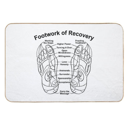 Footwork of Recovery  Absorbent Bath Mat