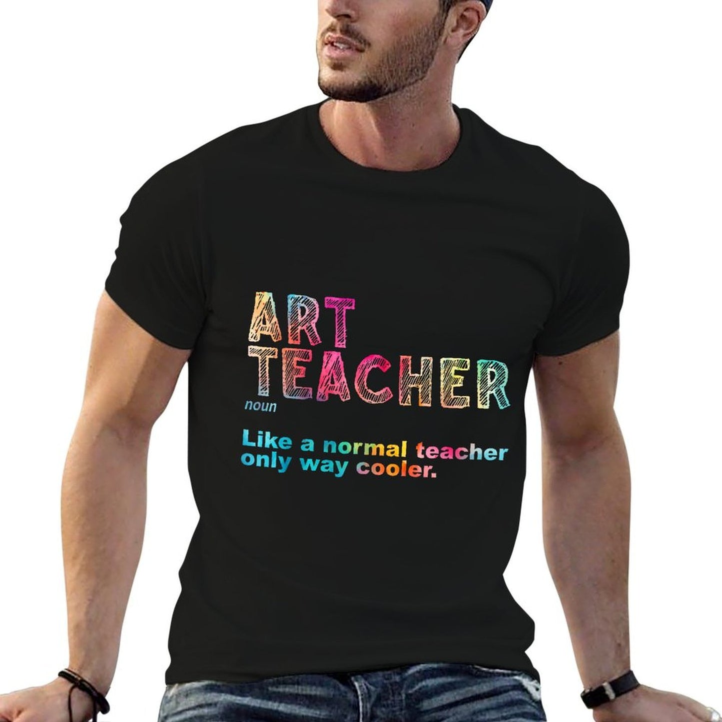 Art Teacher Design For Men Women Artist Teaching Art School  Lightweight T-Shirt