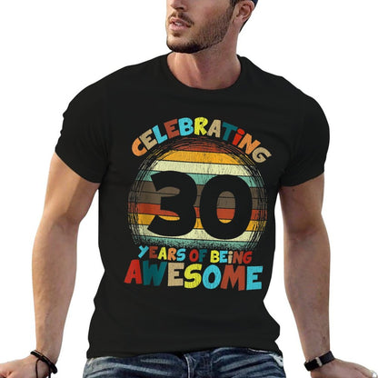 30th Birthday Gifts Retro Vintage Womens Mens 30th Birthday  Relaxed-fit T-Shirt